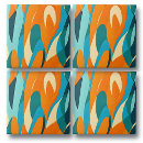 Search for orange retro tiles Abstract