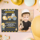 Search for builder birthday invitations Under construction party