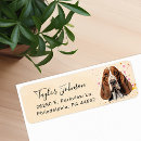 Search for basset hound return address labels Cute