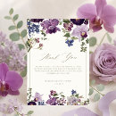 Search for purple wedding thank you cards Modern elegant