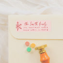 Search for pink snowflake return address labels Whimsical