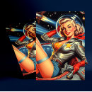 Search for science girl postcards Astronaut