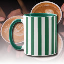 Search for green and white mugs Vintage