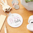 Search for the boss lady key rings Pink