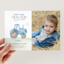 Search for blue tractor birthday invitations Boy