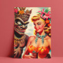 Search for tiki girl postcards Beach