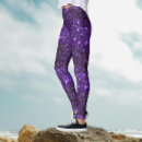 Search for purple glitter leggings Shiny