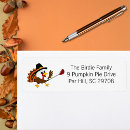 Search for cute turkey return address labels Cartoon