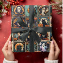 Search for vintage cat wrapping paper Witch