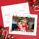 Search for fun family christmas cards Merry and bright