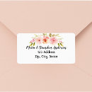 Search for flower design return address labels Elegant