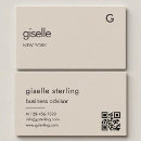 Search for brown monogram business cards Minimalist