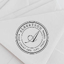 Search for classic monogram return address rubber stamps Formal
