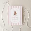 Search for striped baby shower invitations We can bearly wait