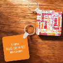 Search for volunteer key rings Red