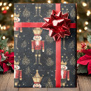 Search for gold nutcracker wrapping paper Cute