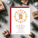 Search for gingerbread man christmas invitations Modern