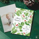 Search for green and red christmas cards Greenery