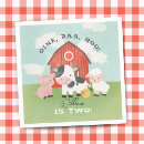 Search for pig napkins Farm animal birthday
