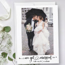 Search for we got married wedding announcement cards Minimalist