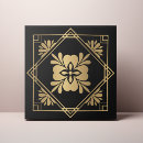 Search for black gold art deco tiles Elegant