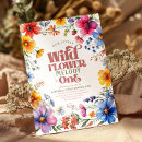 Search for unique 1st birthday invitations Flowers