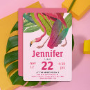 Search for flamingo beach party invitations Hawaiian luau