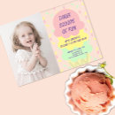 Search for triple birthday invitations Ice cream