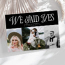 Search for we said yes invitations Typography