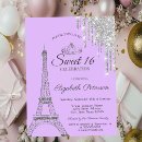 Search for paris sweet 16 invitations Elegant