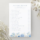 Search for elegant floral bridal shower games Dusty blue