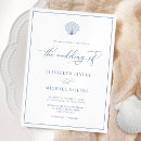 Search for sea shells wedding invitations Ocean