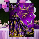 Search for purple dress birthday invitations Butterfly