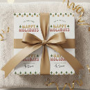 Search for happy holidays wrapping paper Trendy