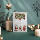 Search for victorian cat christmas cards Santa