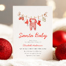 Search for santa baby shower invitations Minimal
