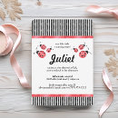 Search for lady bug birthday invitations Watercolor