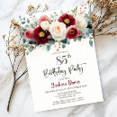 Search for floral 85th birthday invitations Modern