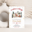 Search for it takes a village baby shower invitations Winter