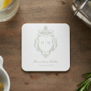 Search for sage green coasters Calligraphy script