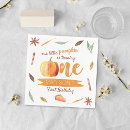 Search for fall birthday napkins Our little pumpkin