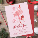 Search for fun party invitations Flamingo