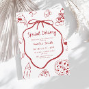Search for special delivery baby shower invitations Italian food