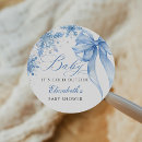Search for snowflake baby shower round stickers Coquette