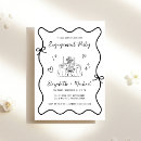 Search for unique engagement party invitations Hand drawn