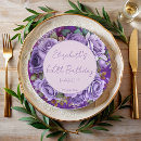Search for violet floral plates Elegant