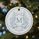Search for family crest christmas tree decorations Floral