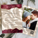 Search for burgundy and cream invitations Qr code