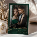 Search for emerald wedding save the dates Botanical