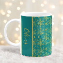 Search for teal and gold mugs For him